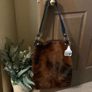 Like New! Holy Cow Couture Brindle Bagpack ~ Large with NO FRINGE